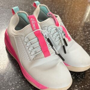 Women's Pink and White Athletic Shoes